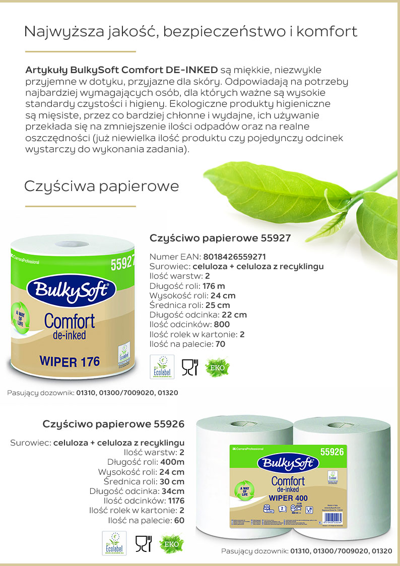 Katalog produktów ekologicznych BULKYSOFT